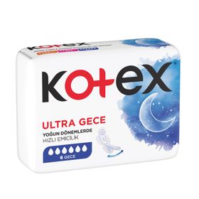Kotex Ultra Single Uzun Gece 6'lı Ped