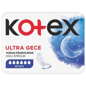 Kotex Ultra Single Uzun Gece 6'lı Ped