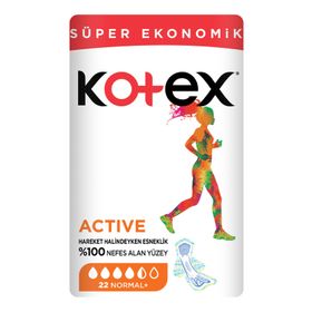 Kotex Ultra Süper Ekonomik Uzun 22'li + Active Normal 8'li Ped