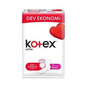 Kotex Ultra Süper Ekonomik Uzun 22'li + Active Normal 8'li Ped