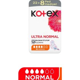 Kotex Ultra Süper Ekonomik Uzun 22'li + Active Normal 8'li Ped
