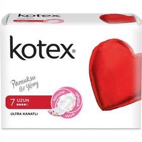 Kotex Ultra Tekli Kanatlı Uzun 7'li Ped