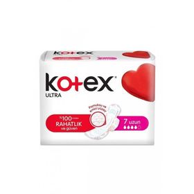 Kotex Ultra Tekli Kanatlı Uzun 7'li Ped