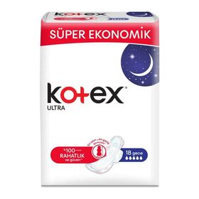 Kotex Ultra Uzun 18'li Kadın Pedi