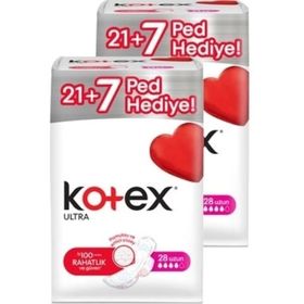 Kotex Ultra Uzun 2x28 Adet Hijyenik Ped