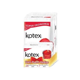 Kotex Uzun Ultra Kanatlı 26'lı Ped
