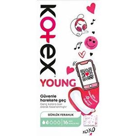 KoTex Young 16'lı Günlük Ped