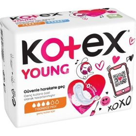 Kotex Young Genç Kızlar için 7'li Gündüz Pedi