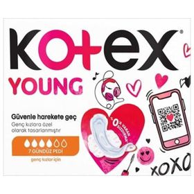 Kotex Young Genç Kızlar için 7'li Gündüz Pedi