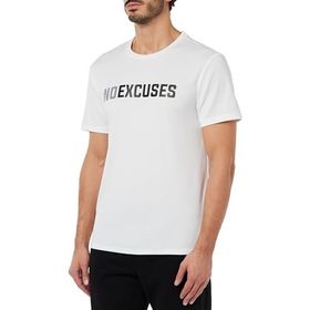 Koton 000 Erkek Beyaz Spor Slogan Baskılı Bisiklet Yaka T-shirt