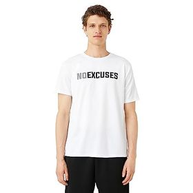 Koton 000 Erkek Beyaz Spor Slogan Baskılı Bisiklet Yaka T-shirt