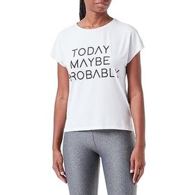Koton 000 Kadın Beyaz Bisiklet Yaka Kısa Kollu Baskılı T-shirt