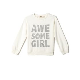 Koton 002 Dinozor Baskılı Bisiklet Yaka Ekru 9/10 Yaş Erkek Çocuk Sweatshirt
