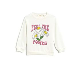 Koton 002 Dinozor Baskılı Bisiklet Yaka Ekru 9/10 Yaş Erkek Çocuk Sweatshirt