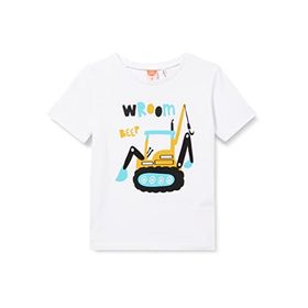 Koton 002 Erkek Bebek Ekru Bisiklet Yaka Kısa Kollu Kepçe Detaylı T-shirt
