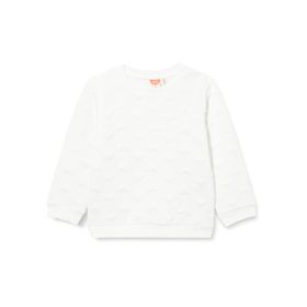 Koton 010 Kız Bebek Ekru Kalpli Kapitone Uzun Kollu Bisiklet Yaka Sweatshirt