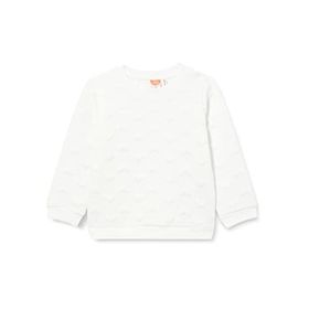 Koton 010 Kız Bebek Ekru Kalpli Kapitone Uzun Kollu Bisiklet Yaka Sweatshirt