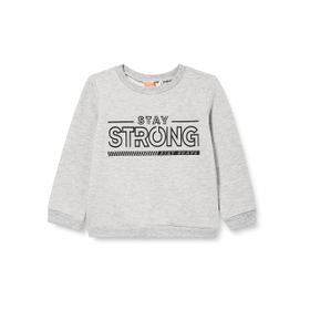 Koton 023 Erkek Bebek Baskılı Uzun Kollu Bisiklet Yaka Gri Sweatshirt