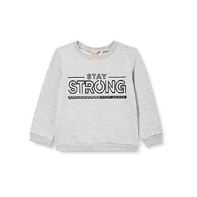 Koton 023 Erkek Bebek Baskılı Uzun Kollu Bisiklet Yaka Gri Sweatshirt