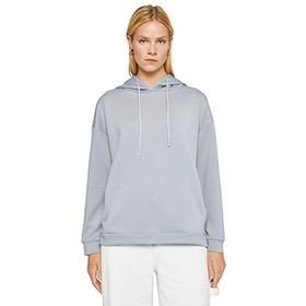 Koton 031 Kadın Gri Oversize Kapüşonlu Kanguru Cepli Sweatshirt