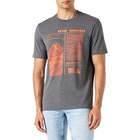 Koton 045 Antrasit Bisiklet Yaka Kısa Kollu Baskılı Erkek T-shirt