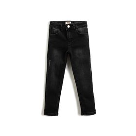 Koton 045 Erkek Çocuk Antrasit Düz Paça Straight Jean Kot Pantolon