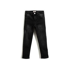 Koton 045 Erkek Çocuk Antrasit Düz Paça Straight Jean Kot Pantolon