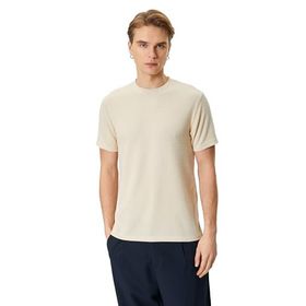 Koton 059 Bisiklet Yaka Kısa Kollu Basic Bej Erkek T-shirt