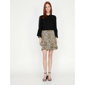 Koton 0KAK72289UWA78 Leopar Desenli Kadın Etek