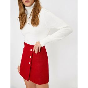 Koton 0KAK73462EKDR1 Kadın Pileli Skirt Etek