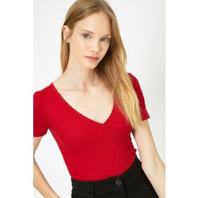 Koton 0KAL18679IK Kırmızı Kadın T-shirt