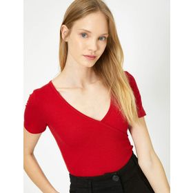 Koton 0KAL18679IK Kırmızı Kadın T-shirt