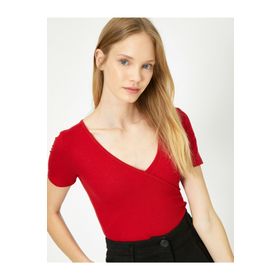 Koton 0KAL18679IK Kırmızı Kadın T-shirt
