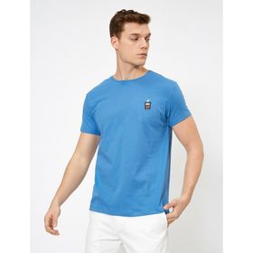 Koton 0KTK12085SK Sarı Bisiklet Yaka Kadın T-shirt