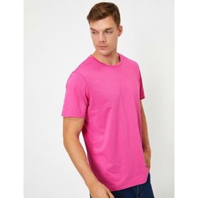 Koton 0KTK12085SK Sarı Bisiklet Yaka Kadın T-shirt