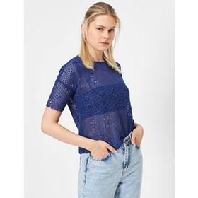 Koton 0YAK13071EK Pembe Bisiklet Yaka Kısa Kollu Dantel Detaylı Kadın T-shirt