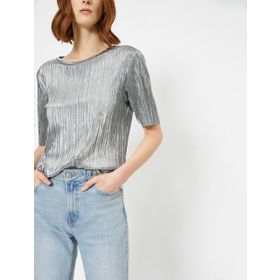 Koton 0YAK13299EK999 Bisiklet Yaka Kadın T-Shirt