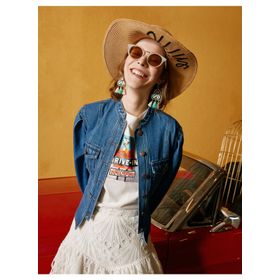 Koton 0YAK57344MDMID Pocket Detailed Kadın Jean Jacket