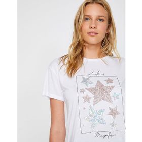 Koton 0YAL18586IK44G Baskılı Kadın T-Shirt