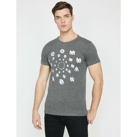 Koton 0YAL18586IK44G Baskılı Kadın T-Shirt