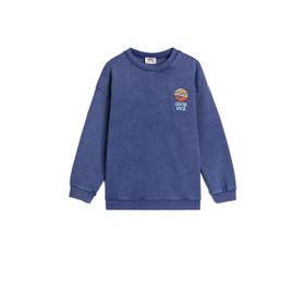 Koton 0YAL68017UK001 Yüksek Yaka Uzun Kollu Yazılı Baskılı Kadın Sweatshirt