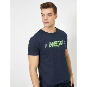 Koton 0YAM11252CK01V Yazili Baskili Erkek T-Shirt