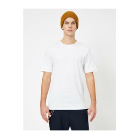 Koton 0YAM12002LK Beyaz Erkek T-Shirt