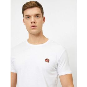 Koton 0YAM12010OK Beyaz Erkek T-shirt