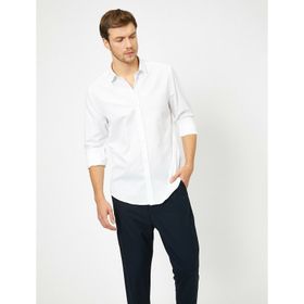Koton 0YAM14817OK Erkek Beyaz Erkek T-shirt