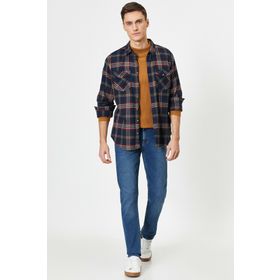Koton 0YAM45039LD Mavi Brad Slim Fit Jean Erkek Pantolon