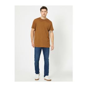 Koton 0YAM45039LD Mavi Brad Slim Fit Jean Erkek Pantolon