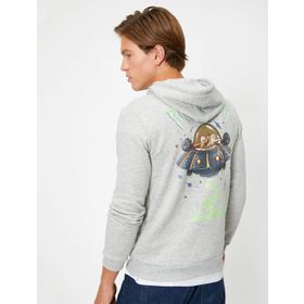 Koton 0YAM71503CK725 Rick and Morty Lisanslı Baskılı Erkek Sweatshirt
