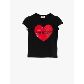 Koton 0YKB11541MK000 Atatürk Lisanslı Baskılı Pamuklu Kısa Kollu Bisiklet Yaka Erkek Çocuk T-Shirt