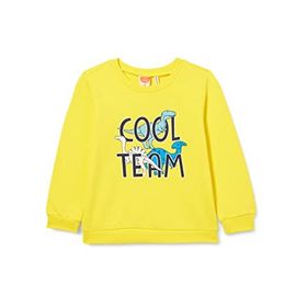 Koton 151 Erkek Bebek Sarı Dinozor Baskılı Uzun Kollu Bisiklet Yaka Sweatshirt